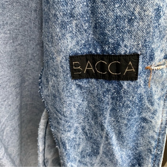 Vintage Denim Acid Wash Blue Jean Coat Women’s Size Small - Picture 6 of 6